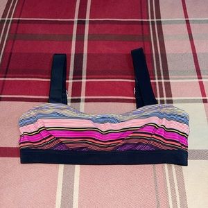 Athleta Striped Bikini Top